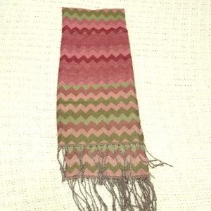 Pink Purple and Green Scarf